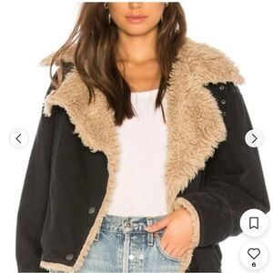 NWT Free People Owen Faux Fur Jacket Size Large